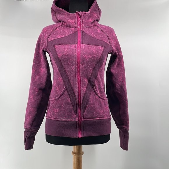 Ivivva Other - Ivivva zip up hoodie pink floral print sz 12